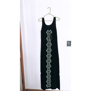 Eternal Sunshine Black Aztec Maxi Dress